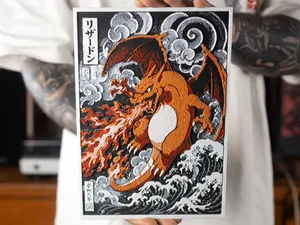 Charizard Pokémon Anime Multicolor 3D Print Decor