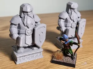Dwarf Statue - Dwarven Guardian