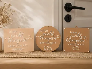 Baby Sleeping Door Sign – 3 Designs