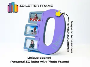3D Letter Frame "O"