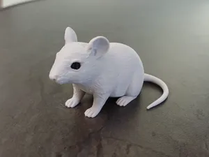 Realistic Mouse Figurine