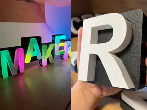 3D Buchstabe „R“ – modular, LED-fähig & A–Z Serie