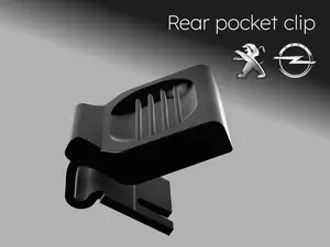 Clip poche arrière pour Peugeot & Opel