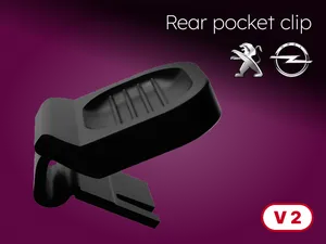 (V2) Clip poche arrière pour Peugeot & Opel