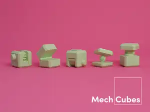 3D Printed Mechanism Cubes
