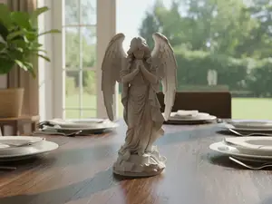 A female statue with wings