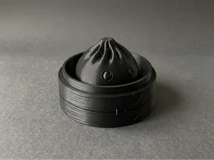 Cute Dumpling Desk Toy (Minimalist Steamer Basket)