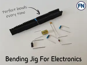 Bending jig for electronics components