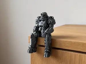 Fallout T-60 Power Armor sitting on a Ledge
