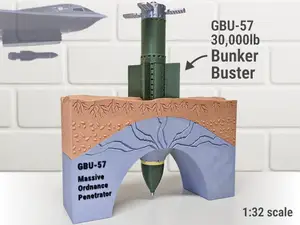 30,000lb Bunker Buster Bomb Diorama Stand | GBU-57