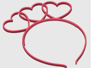 3 Heart Headband