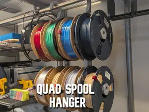 Quad Spool Filament Hanger (for H2 printers)