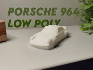 Porsche 964 RWB Low Poly