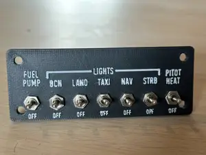 Cessna 172 Switch Panel V1