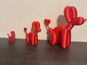 Balloon Dog with a Heart on Its Tail