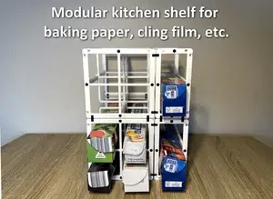 Modular kitchen shelf/storage for baking paper etc