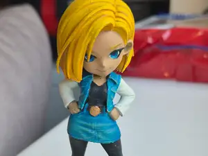 Android C18 Chibi Figurine Single-Piece Display