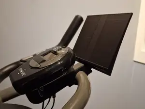 Spin bike bracket for tablet and phones