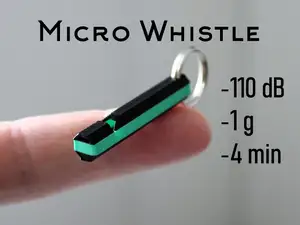Micro Whistle – 110 dB | 1 g | 4 min Print