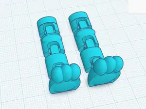 cute paw articulated legs
