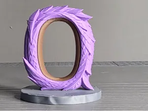 Dragon Letter O Display Sculpture