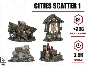 Gothic Cities Scatter 1 - Fantasy Terrain Kit