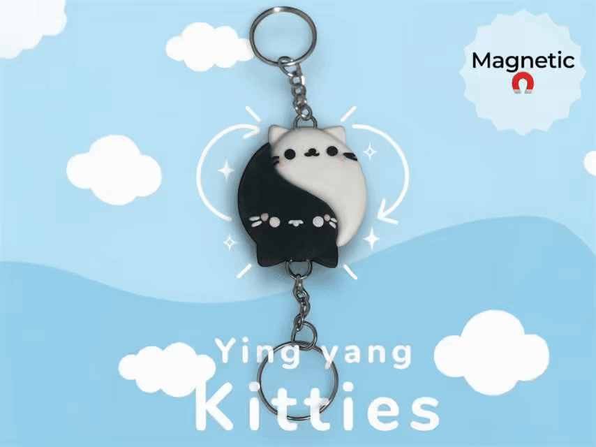 Yin Yang Kitties (magnetic)