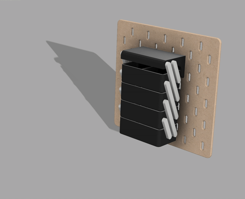 Modular Folding Skadis storage