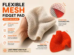 Flexible Mesh Fidget Pad (Print-in-Place)