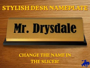 Desk Nameplate - Add Your Own Name!