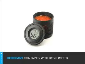 Desiccant Container with Hygrometer