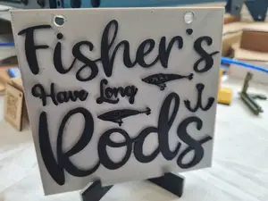 Funny Fishers Have Long Rods Plaque