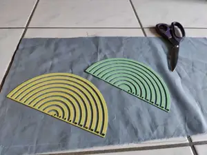 Circle template for sewing