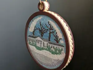 Braided Embroidery Hoop Ornament