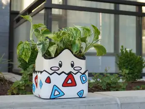 Cel-shaded Togepi Pokemon Planter