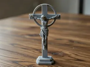 Jesus Christ Radiant Crucifix Sculpture