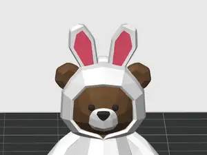 Low-Poly Easter Teddy (Bunny Costume Edition)