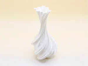丝绸花瓶 可爱线条小狗截面 异形