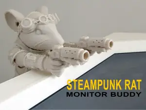 Steampunk Combat Rat Monitor Buddy