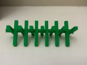 Wooden barricade for toy soldiers