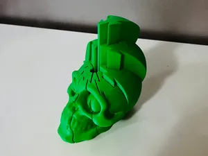 Sliding Fidget Skull