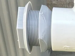 1-Inch PVC to Downspout Adapter