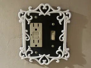 Victorian Light Switch Cover - Flip + GFCI Outlet
