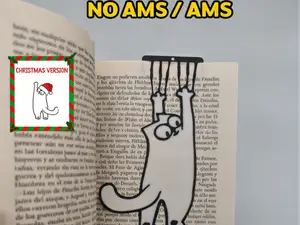 Hanging Cat Bookmark #7 Simon's Cat 2colors NO AMS