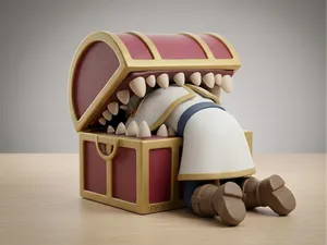 Mimic Chest Eating Frieren