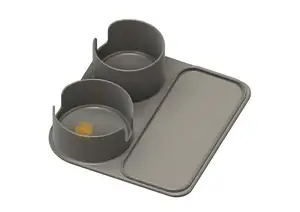 Cup holder tray for couch or ottoman