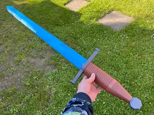 Extendable, retractable, collapsing long sword