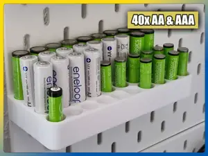 AA/AAA Battery Organizer for IKEA Skadis