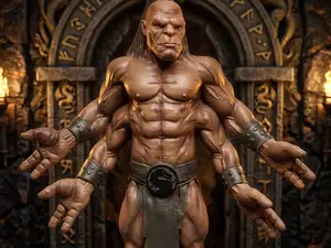 Mortal Kombat Goro Inspired Detailed bust