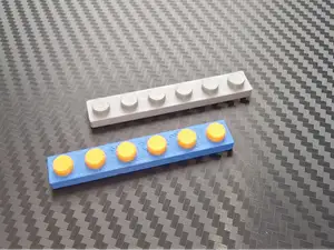 Legostein flach (1-reihig diverse Längen)